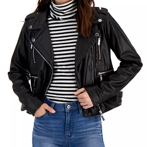 Biker Jacket- Vegan Leather - Picture 2 of 5